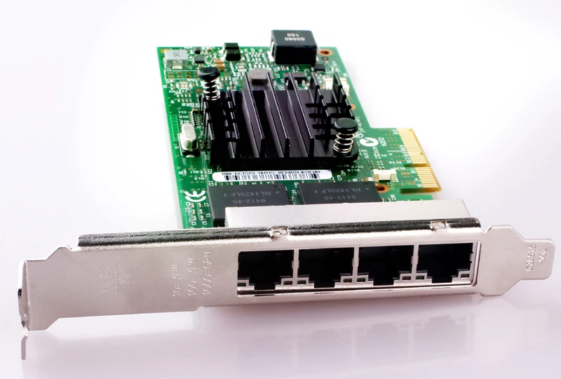 Сетевая карта PCI-Express PCIe X4 четыре RJ45 Gigabit Порты сервер адаптер NIC I350-T4