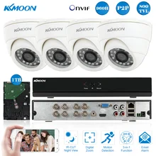 KKmoon 8CH видеорегистратор для систем видеонаблюдения комплект P2P 960 H/D1 800TVL ИК Ночное Видение видеонаблюдения Камера Системы 1 ТБ жесткого диска Plug and Play