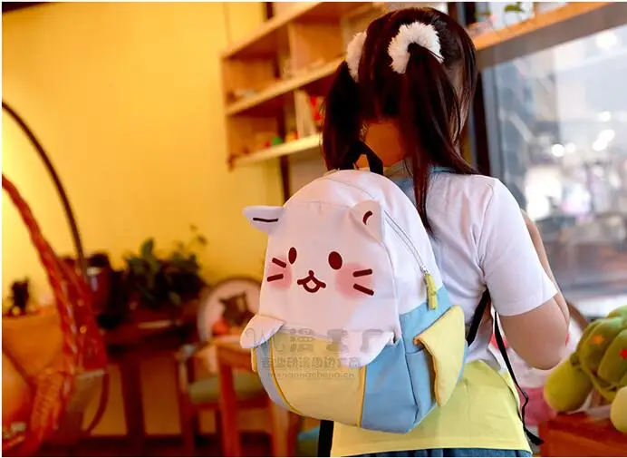 Рюкзак с рисунком бананов милый кот Школьные рюкзаки забавные качественные из искусственной кожи и холста модные женские сумки через плечо дорожная сумка