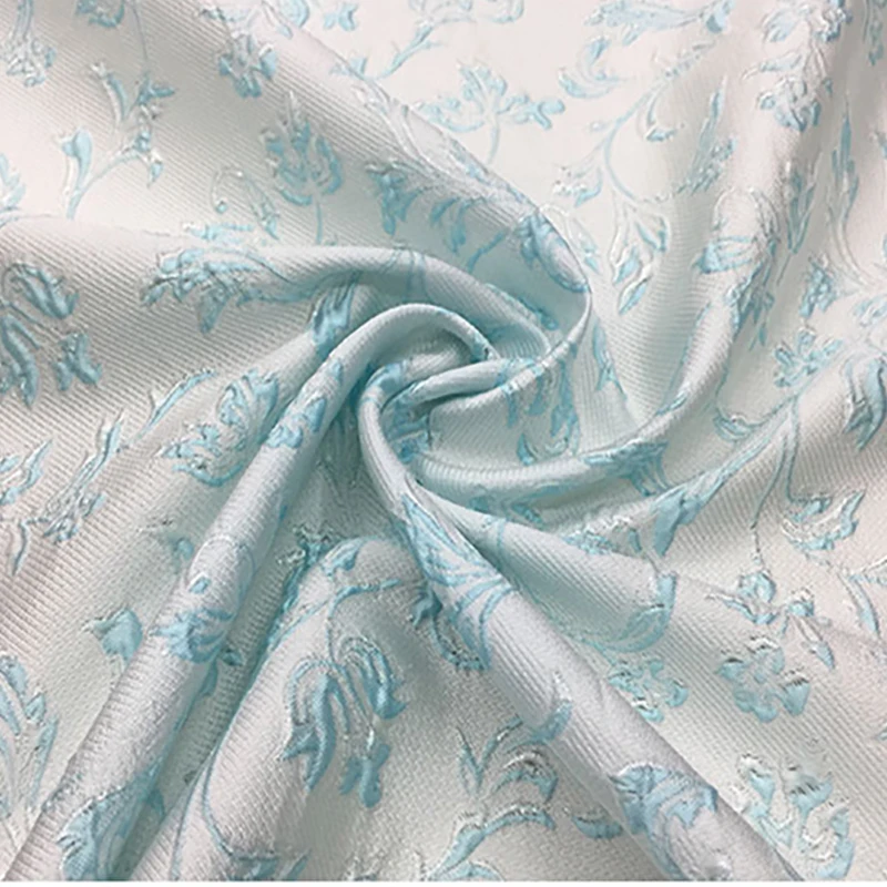 

140cm width imported brand jacquard tapestry satin jacquard fabric fashion wedding ball fabric DIY clothing free shipping