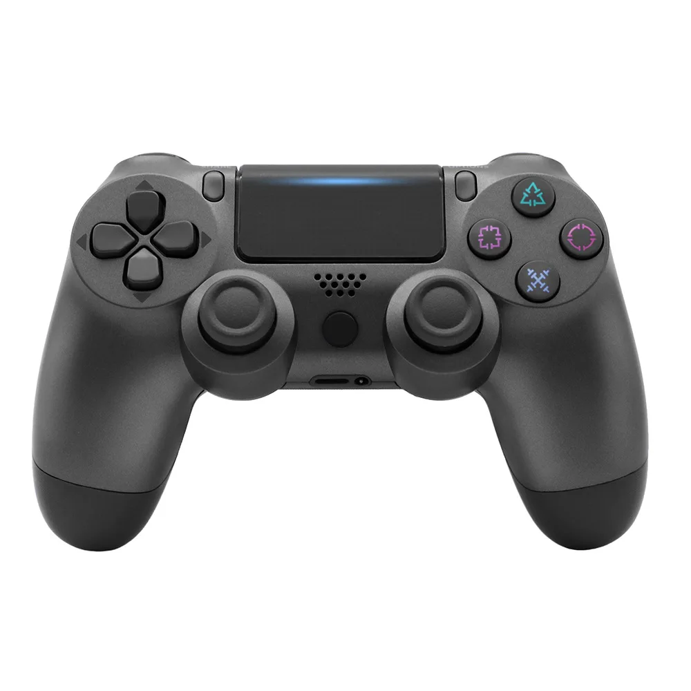 Bluetooth 4,0 версия 2 беспроводной геймпад контроллер для playstation 4 игровой джойстик для sony Double shock PS4 Pro - Цвет: Черный