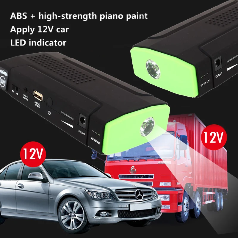 

Vehemo USB Car Jump Starter Kit Power Bank Power Kit Multi-Function Jump Starter Kit Battery Charger Supplies