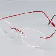 Ушко B-titanium женские модные супер легкие оправы розовые линзы по рецепту оптические очки Пресбиопия рамка BR1004W