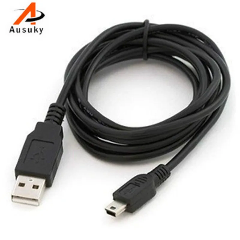 

New Charging Data Cable Cord Adapter USB 2.0 A Male to Mini 5 Pin B Best Black length 80/100 cm-25