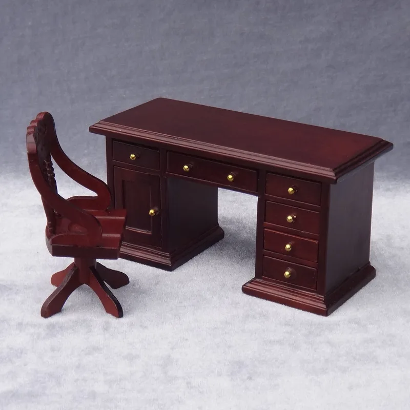 Doub K 1:12 Wooden Miniature simulation desk chair for dolls Dollhouse Furniture toy pretend play toys for girls kids gifts Doub K 1:12 Wooden Miniature simulation desk chair for dolls Dollhouse Furniture toy pretend play toys for girls kids gifts