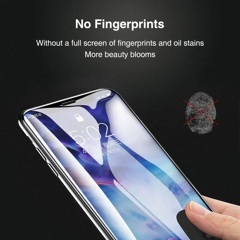 10D Tempered Glass on the For iPhone X 7 8 6 Plus Screen Protector Full Cover Protective Glass For iPhone 6 6s 7 XR XS Max film (6)