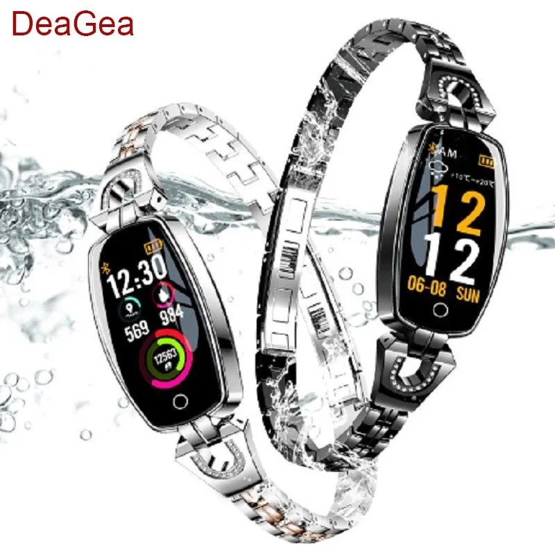 

H8 Lady Luxury Smart Bracelet Women Health GPS Smartwatch Activity Fitness Tracker Heart Rate Monitor Blood Pressure Measurement