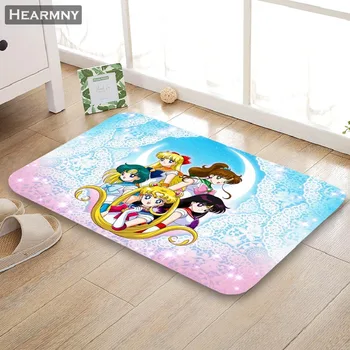 

Nice Sailor Moon Doormat Outdoor Floor Mat Home Creative Mat Super Soft Absorbent Bathroom Door Entrance Mat 40X60cm,50x80cm