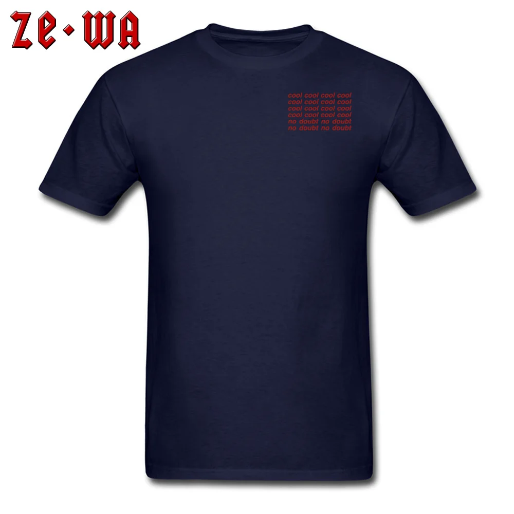 Custom Tops Shirts Prevalent O Neck Casual Short Sleeve 100% Cotton Fabric Men T Shirt Birthday Tee-Shirts Top Quality Brooklyn Nine-Nine - Cool Cool Cool Cool -1234 Chest navy