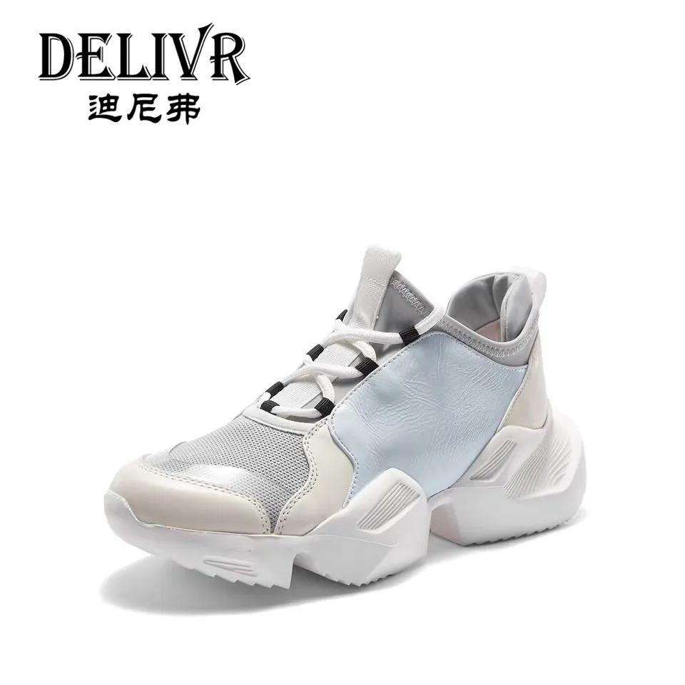 

Delivr Fashion Women'S Dad Shoes Thick Sole 2019 Spring New Women Casual Sneaker Platform Shoes Ladies Sneakers Luxury Creeper