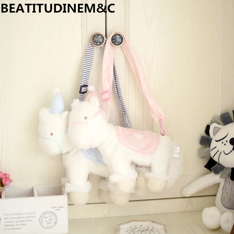 

Ins Cute Unicorn Plush Toy Backpack, Coin Purse, Shoulder Bag, Messenger Bag, Children's Toy, Birthday Gift