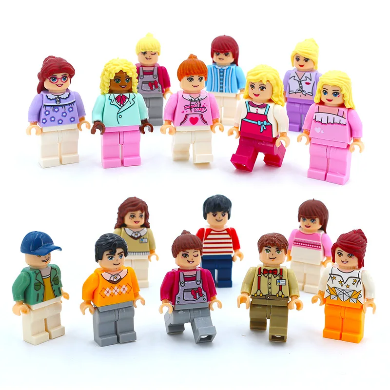 

2018 8 pcs/set Action Figures Blocks Compatible With legoing Duplo Figures Animal Train Building Blocks Education Toys For Baby