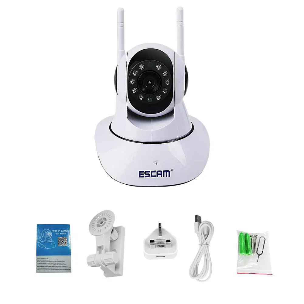

Megapixel CMOS G02 Dual Antenna 720P Pan Support ONVIF Max Up to 128GB Video Monitor Tilt WiFi IP IR Camer