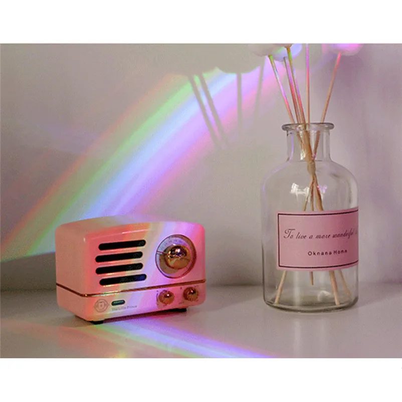 USB Cable Creative Colorful Romantic Projector Rainbow Night Light Rainbow Projection Lamp Night Light Luces 35DC306