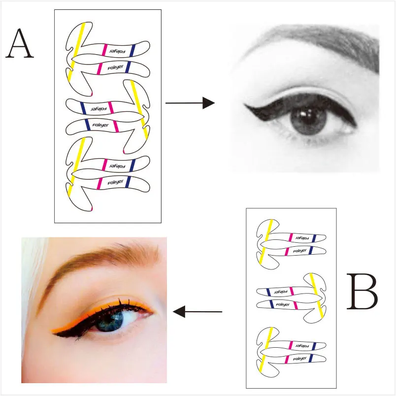 Самоклеющиеся подводки для глаз липкие наклейки-трафарет для легкого макияжа глаз, Новые поступления
