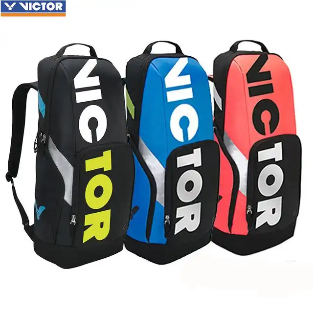 Us 73 63 10 Off 2018 Original Victor Badminton Bag Tennis Sport Brand Racquet Sports Backpack Br8018 In Bags From