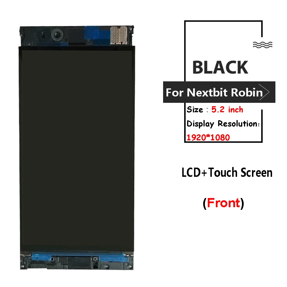 Для 5 2 дюймового Nextbit Robin ЖК дисплей + сенсорный экран с рамкой 100% протестированный