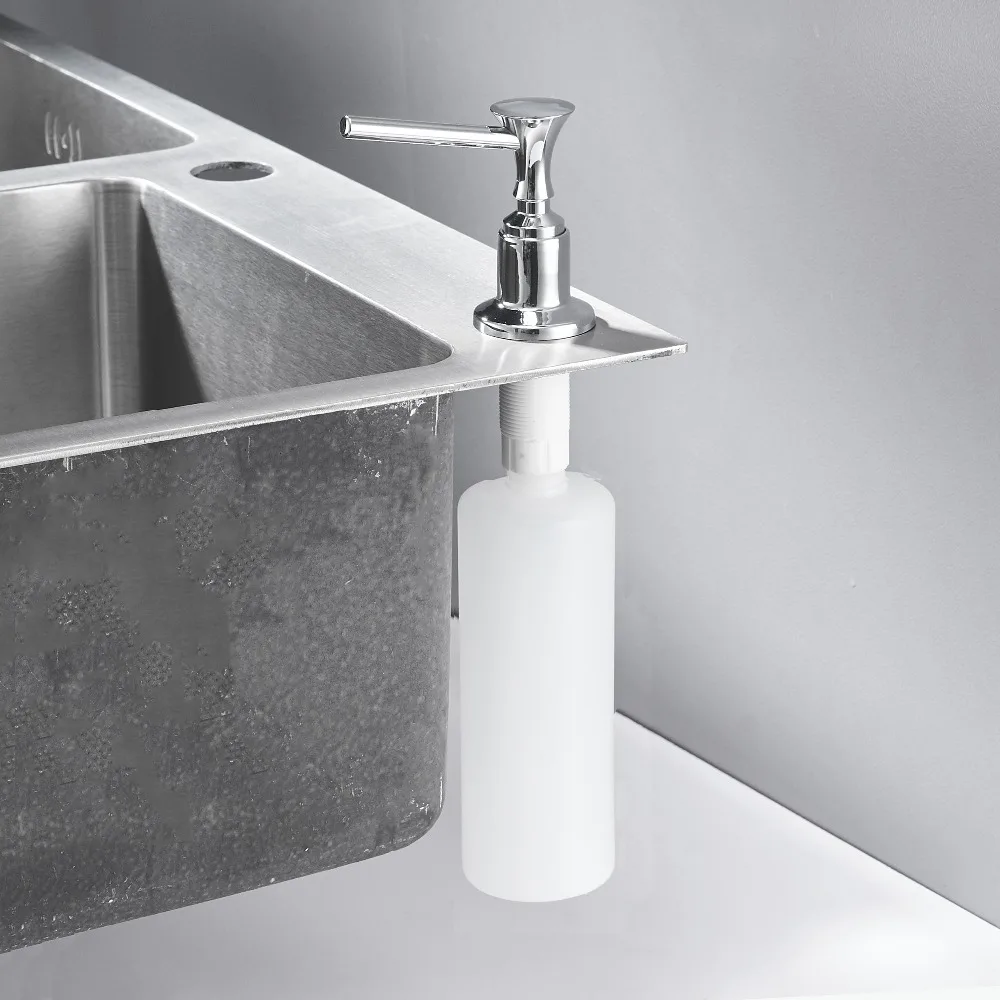 Günstig Flüssigkeit Seife Spender Für Küche 400ML Bad Küche Kunststoff Flasche Sink Ersatz Hand Flüssigkeit Seife Spender Spray 2302