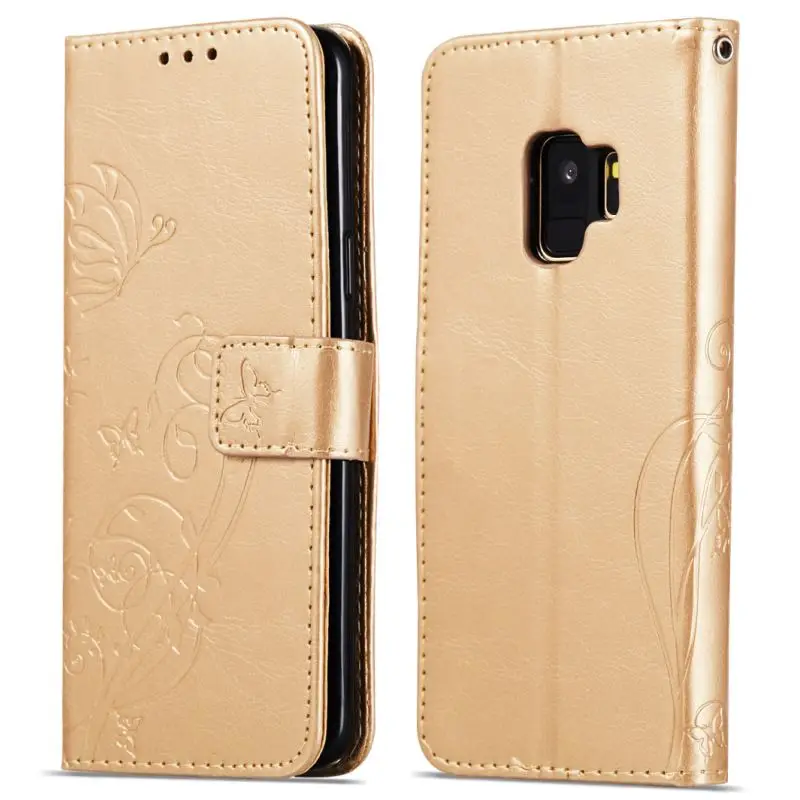 

Case For Samsung Galaxy S9 S8 A8 Plus 2018 S7 S6 Edge S5 S4 S3 Mini Book Wallet Leather Phone Case Emboss Butterfly Cover P03G