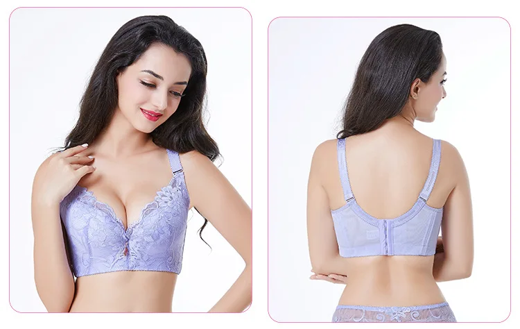 Queenral Push Up бюстгальтеры для Для женщин нижнее женское белье BH Bralette Большой размер 34-50 ABCDE чашки сексуальные кружева Флора бюстгальтер femlae бюстгальтеры бюстгалтерлифчик силиконовый бюстгалтербюстгальте