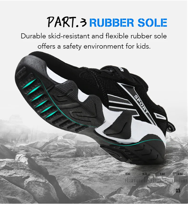 Летние детские кроссовки для детей, дышащая сетчатая Лоскутная резиновая Повседневная обувь для мальчиков, кроссовки для бега для студентов