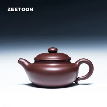 

180cc Authentic Yixing Teapot Fang Gu Pot Master Handmade Chinese Health Care Purple Clay Kung Fu Tea Set Antique Fanggu Tea Pot