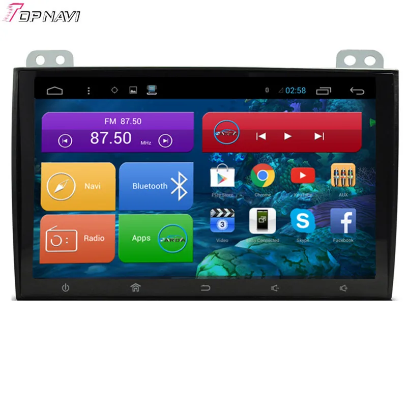 Clearance Topnavi 9" Quad Core Android 6.0 Car GPS Navigation for Prado 2008 2009 2010 Autoradio Multimedia Audio Stereo,NO DVD 9