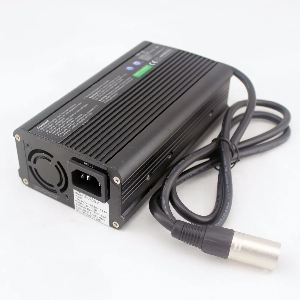 24V 5A lead acid AGM or Gel battery Charger with PFC (Power Factor Correction) circuit For