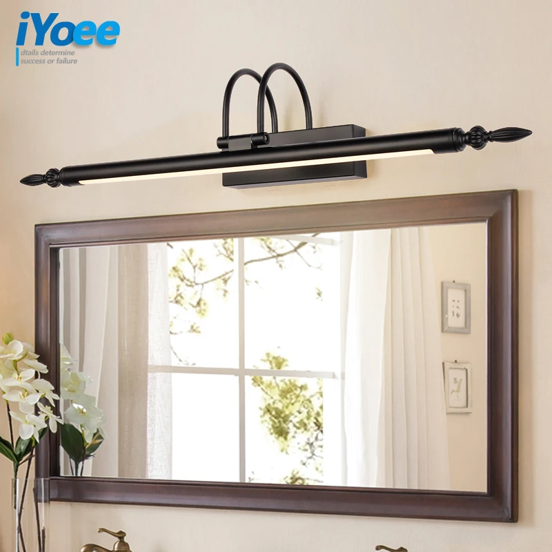 

Black Wall Lamps Modern Led Bedroom Vanity Wall Light Fixtures Bronze/Silvery Living Room Wall Sconce Lights bathroom light home