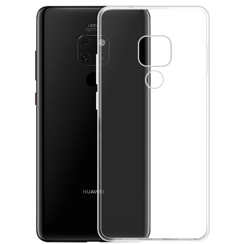For Huawei Mate20 10 9 8 7 pro Soft Slim TPU Case Anti Slip Clear Cases Transparent Silicone For Mate S RS 20X 20pro