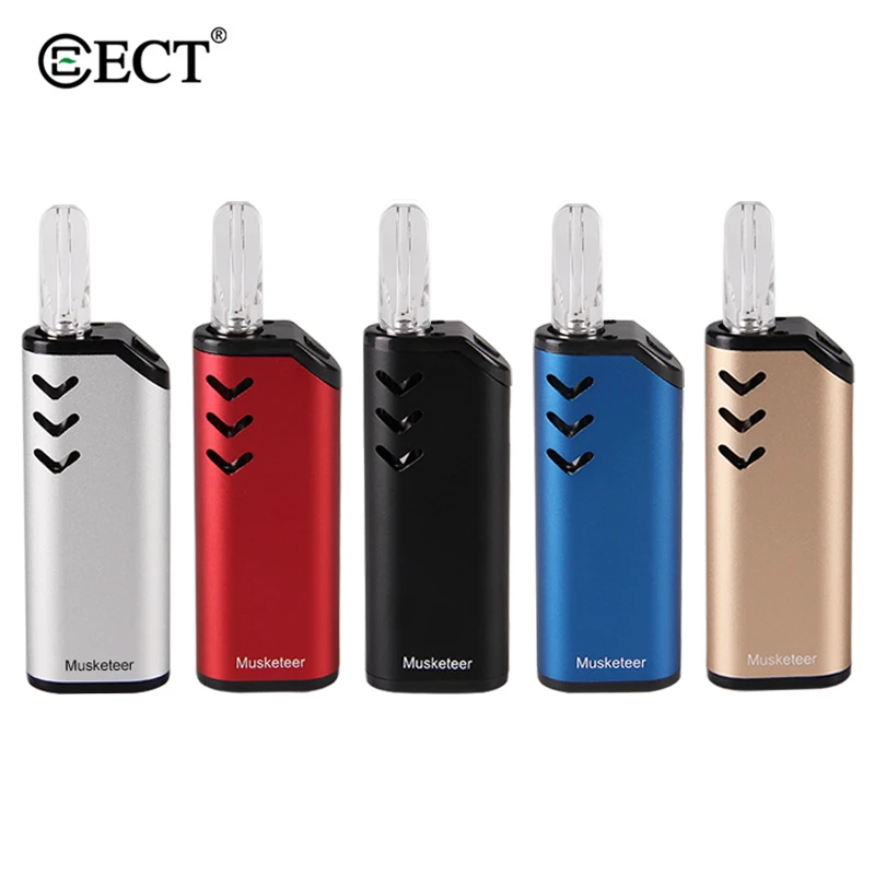 

E Cigarette Kit ECT Musketeer Vape Starter kit add 650mAh vv Preheating Battery Mod and 0.5ml Cartridge 510 thread for Thick oil