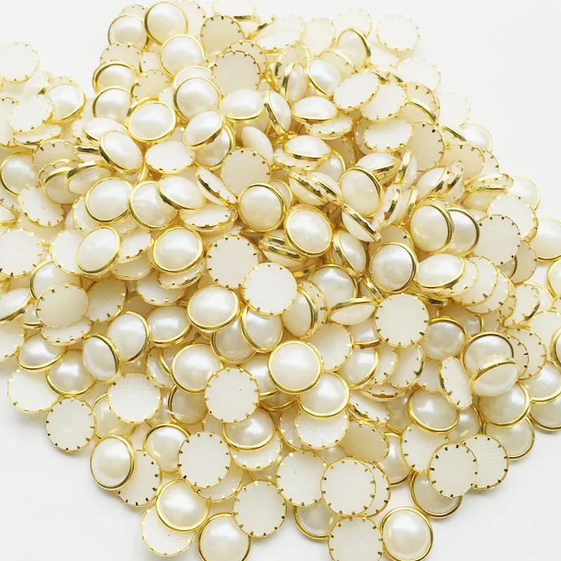 

Sale 8mm 100piece/lot Half Round Acrylic Imitation Pearls Flatback Beads for Jewelry Making Home Decoration Nail Art ly