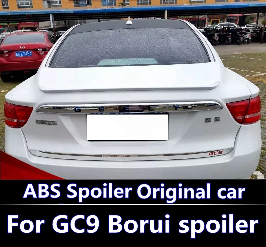 

For Geely Borui GC9 Spoiler High Quality ABS Material Car Rear Wing Primer Color Rear Spoiler For Geely Emgrand GT,GC9 Borui