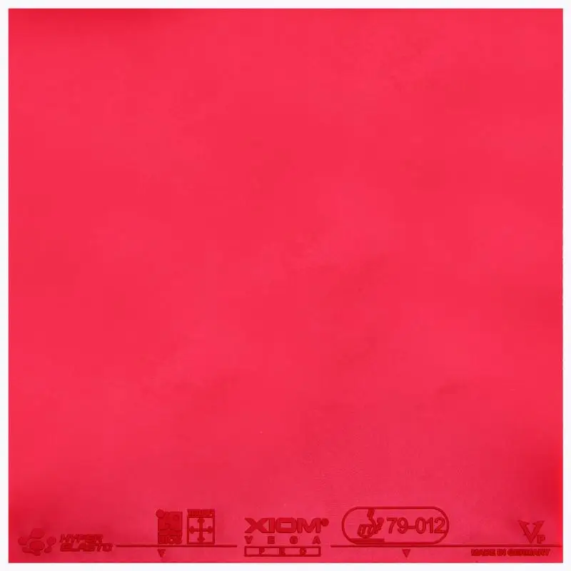 Xiom Vega Pro карбо-черный спонж Настольный теннис ракетка резиновая ракетка для пинг-понга с бугорками Резина - Цвет: max red