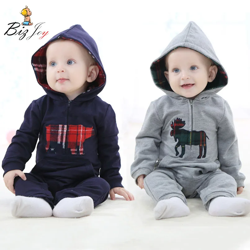 

Romper Jumpsuit Playsuit autumn Baby children Siamese clothing Pajamas Infant Girls boys clothes warm Kids child Play Mats