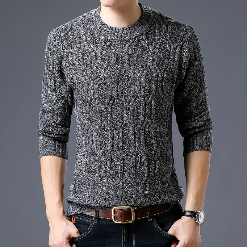 Aliexpress.com : Buy mens knitwear 2018 Wool MenS Sweater Warm Thick jumper men Pullover from ...