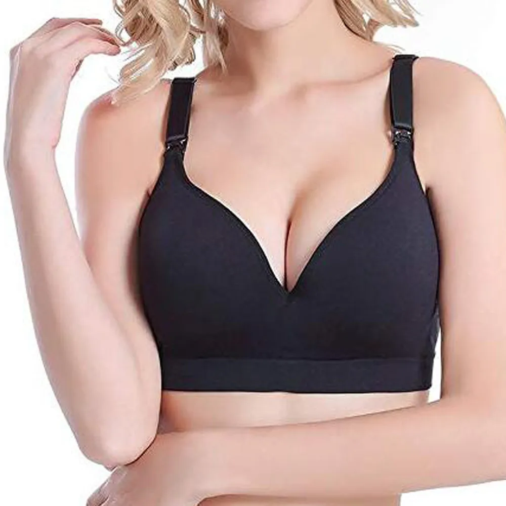 

New Arrival Women Push Up Bra Open Nursing Bra Seamless Crossover Push up Maternity Breastfeeding Bras soutien gorge femme