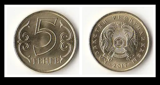 Kazakhstan 5 tenge Coin Asia 100% настоящие и оригинальные монеты для коллекции лучший подарок