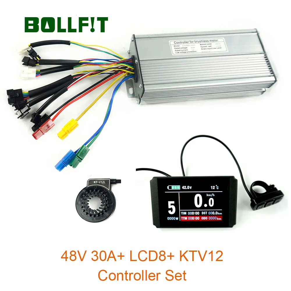 Sale 48V 1000W Controller LCD8  Display Meter PAS Set E-bike Conversion Kit  Hall Sensor 1