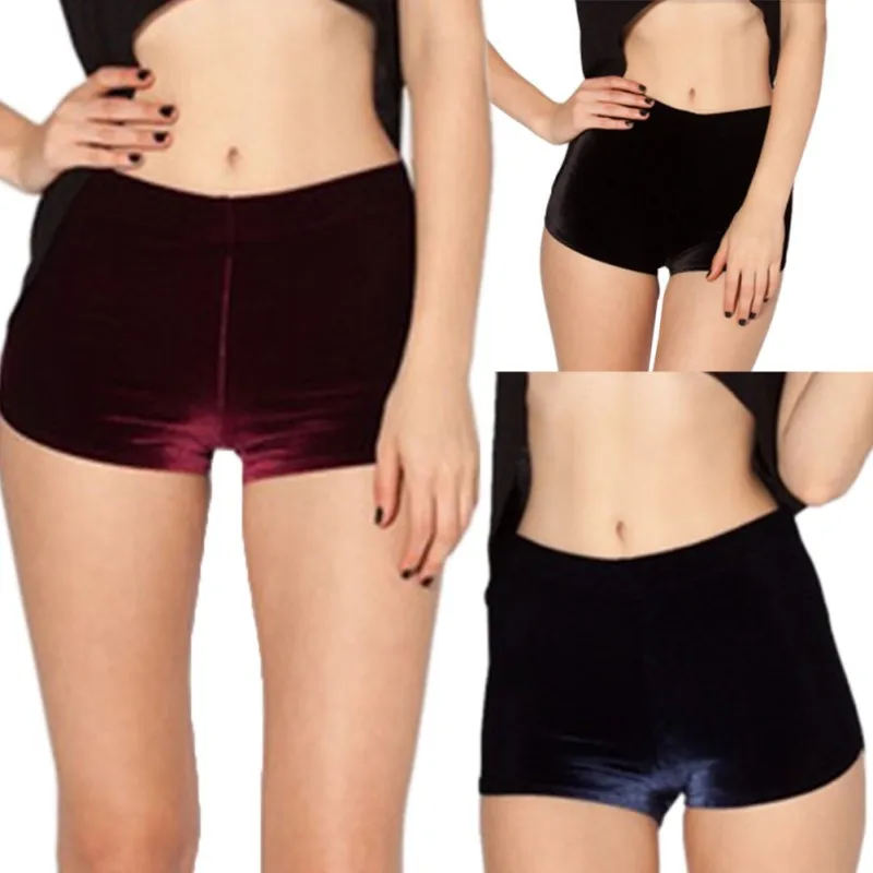 S-XL Women Shorts Velvet Drawstring Shorts High Waist Autumn Winter Sexy Elegant Skinny Shorts S-XL Women Shorts Velvet Drawstring Shorts High Waist Autumn Winter Sexy Elegant Skinny Shorts