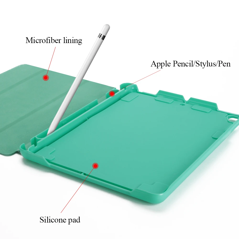 Чехол с держателем карандашом для нового iPad 9 7 дюйма 2017 2018 A1893 A1954 умный чехол