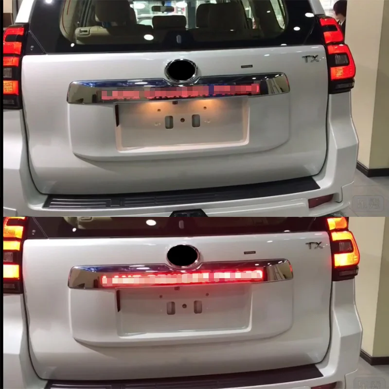  LED light System Chrome Rear Trunk Lid Cover For Toyota Prado 150 Land Cruiser Prado FJ150 2018 Acc - 32865138693