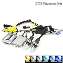 55 Вт hid xenon комплект конверсионный комплект ксеноновый Балласт h1 h4 h7 h8 h11 hb3 hb4 Высокая Низкая ксеноновая лампа 4300 К 6000 К 10000 К