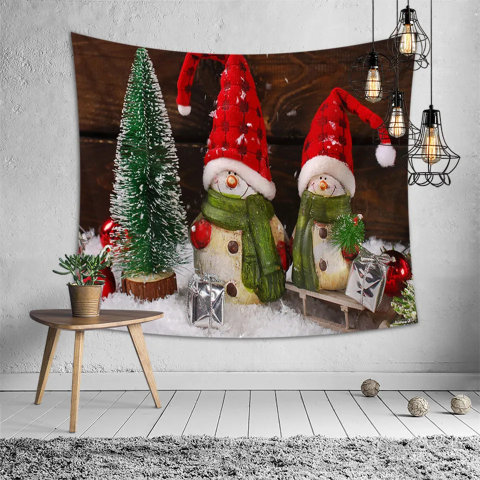 SOFTBATFY Christmas Decor Tapestry Headboard Wall Art Bedspread Dorm Home | Дом и сад
