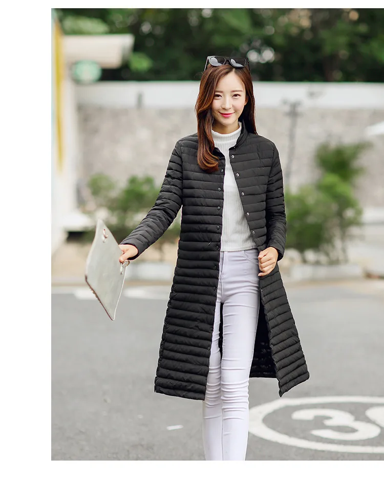 YAGENZ зимняя новая женская куртка, Корейская однотонная тонкая парка, длинное пальто, зимнее теплое хлопковое пуховое Женское пальто, повседневные топы 3XL