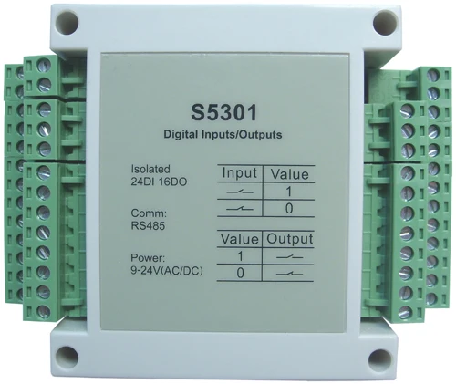 

24-channel optocoupler disconnector input module 32-bit counting 16-channel digital output MODBUS RS485