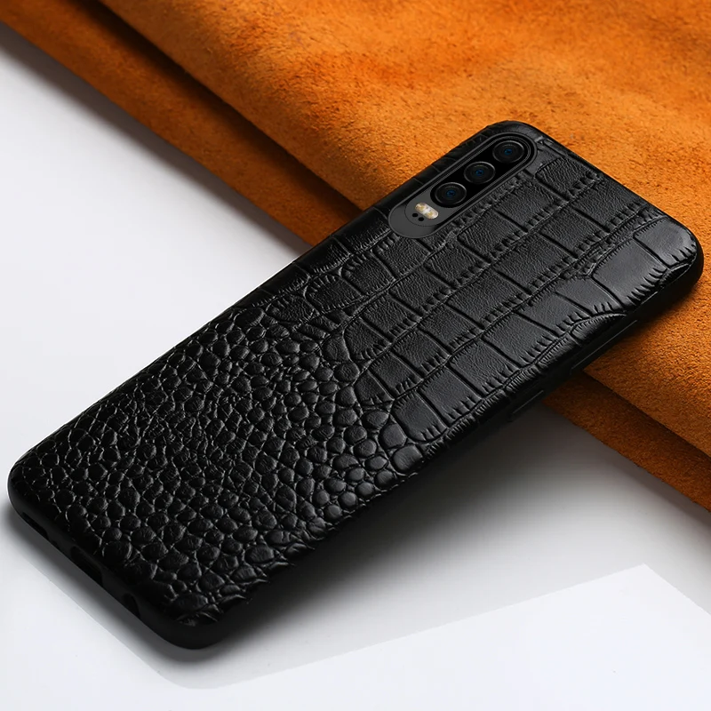 

for huawei p20 pro case Multi-functional bracket Business phone case for huawei p30 Ultra-thin Genuine Leather protective case