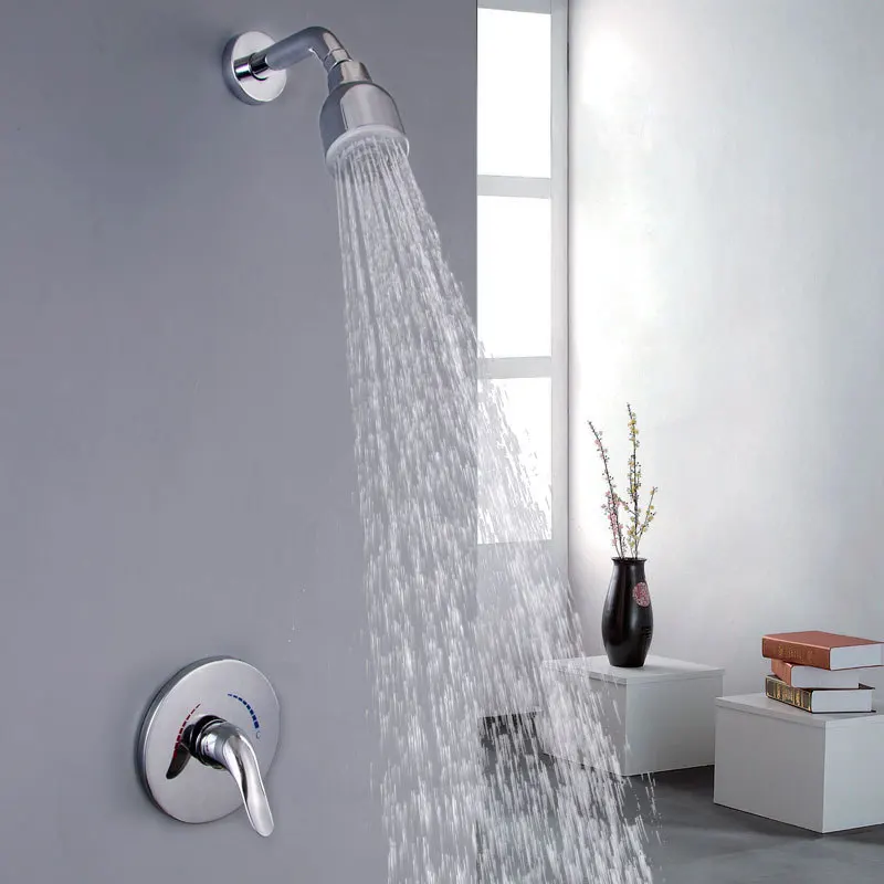 

installed hotel bath shower faucet nozzle big shower set into the wall embedded type hot and cold pressure nozzle