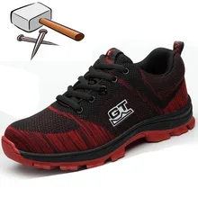 Best Offers Outdoor Safety Shoes Steel Toe Men's Breathable MeshMen Industrial & Construction Puncture Proof Work Shoes Plus Size Best Offers Outdoor Safety Shoes Steel Toe Men's Breathable MeshMen Industrial & Construction Puncture Proof Work Shoes Plus Size