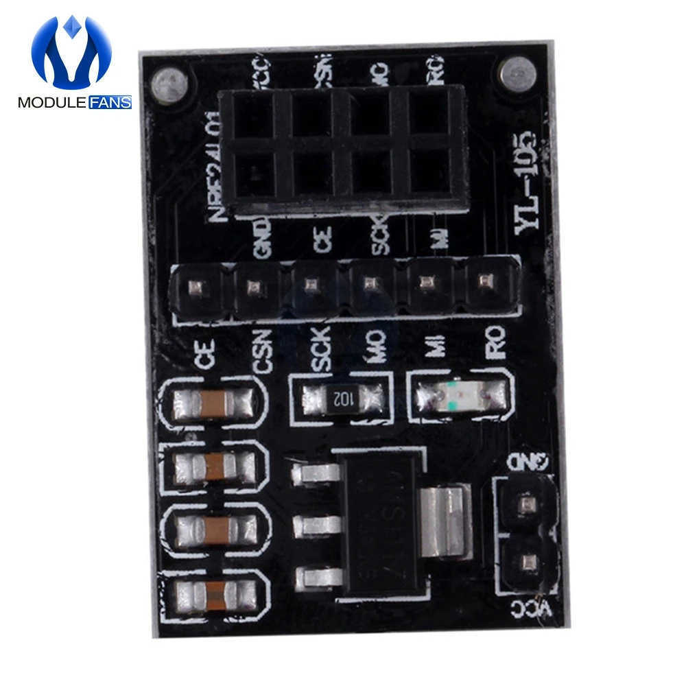 5 шт. плата адаптера гнезда для 8Pin NRF24L01 беспроводной модуль приемопередатчика 51